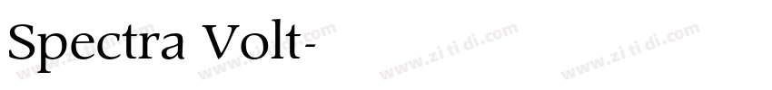 Spectra Volt字体转换